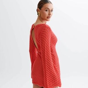 Galilea Knit Mini Dress - Pomegranate